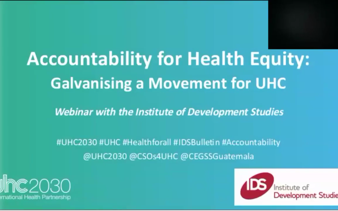 IDS Webinar on Accountability for Health Equity