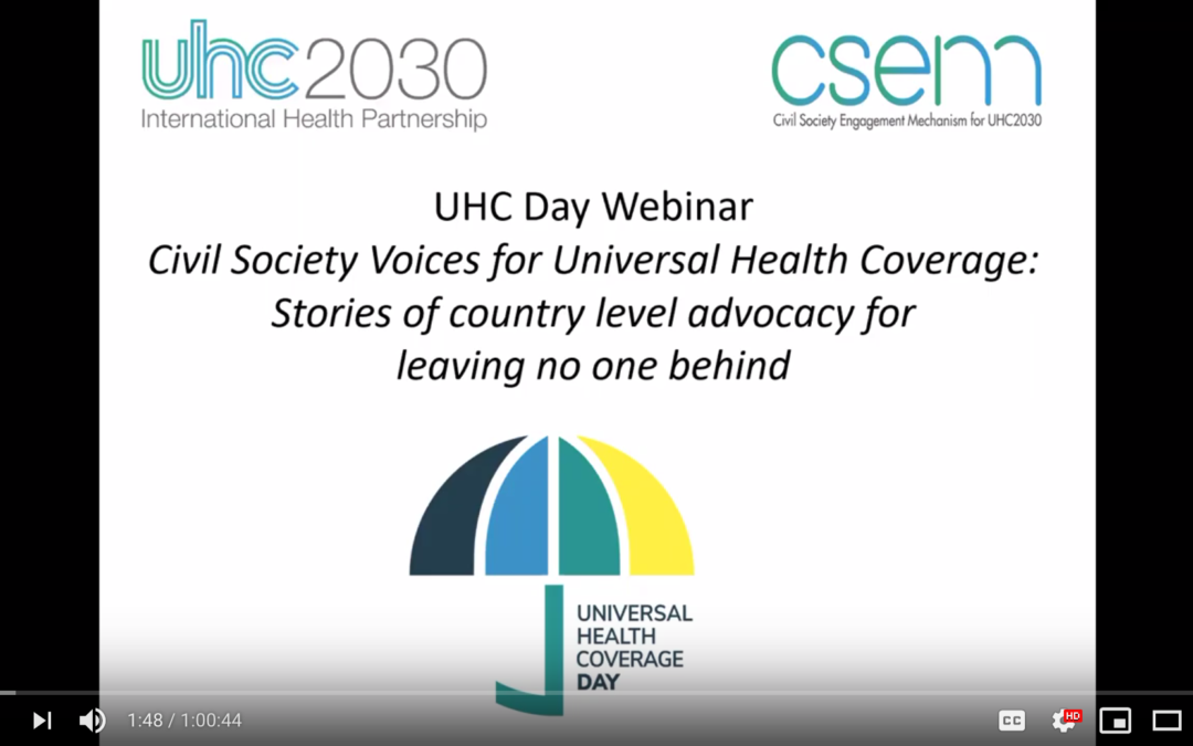 Civil Society Voices for Universal Health Coverage