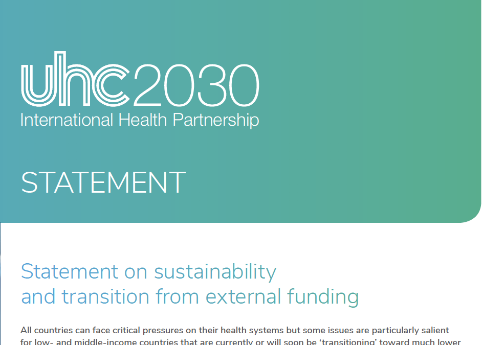 Statement on Sustainability and Transition from External Funding