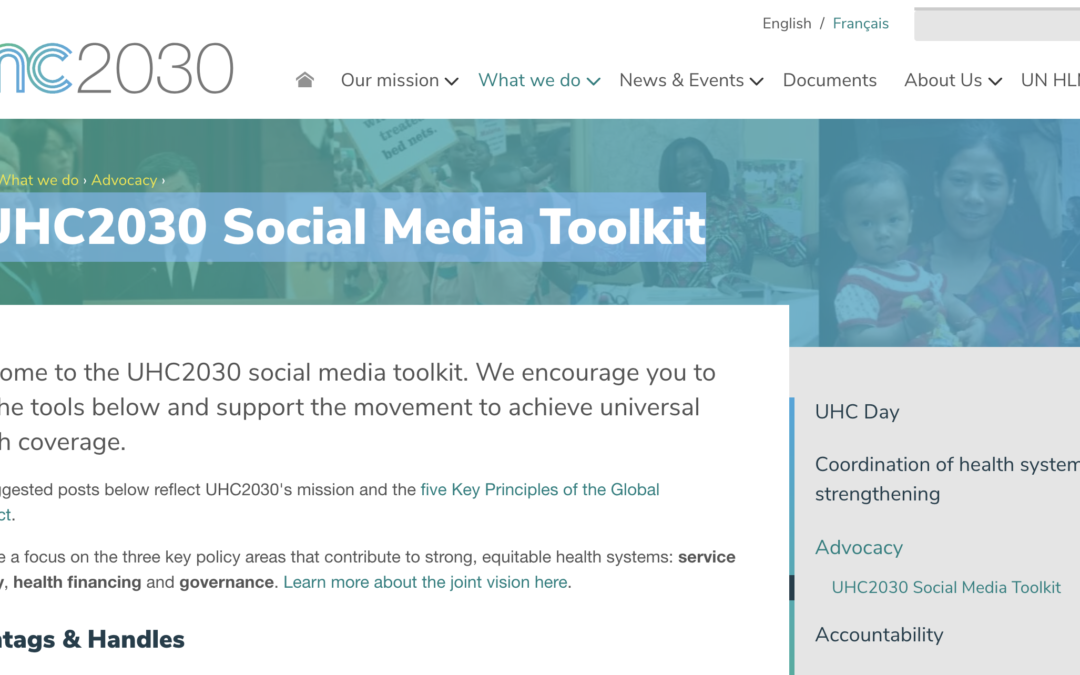 UHC2030 Social Media Toolkit