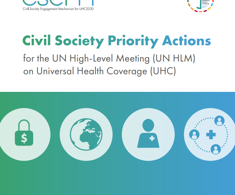 Civil Society Priority Actions for the UN High-Level Meeting on Universal Health Coverage