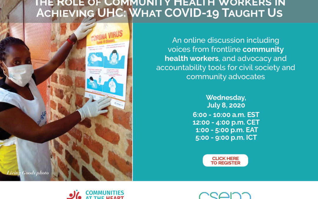Communities at the Heart of UHC and CSEM Host a Virtual Discussion Forum