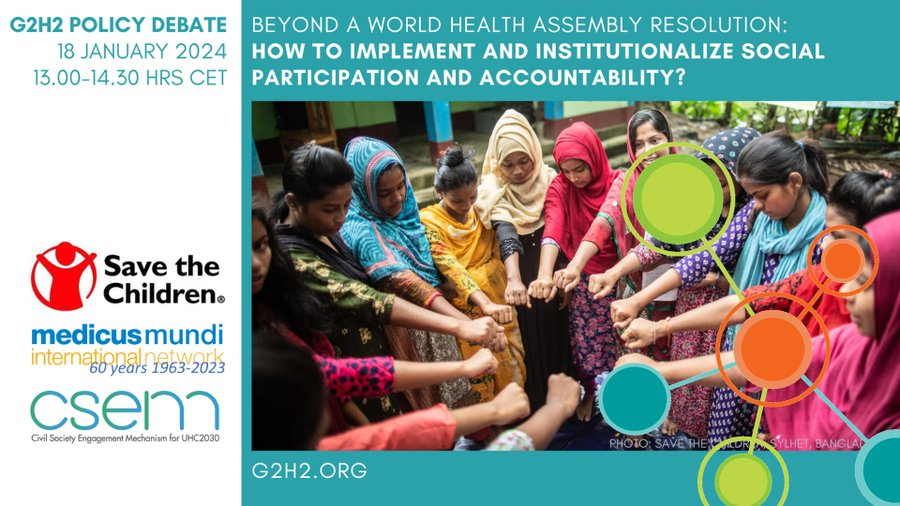 Recording – Beyond a World Health Assembly resolution: how to implement and institutionalize social participation and accountability?